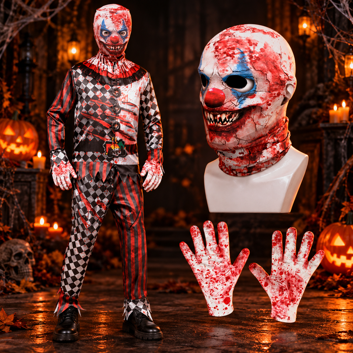 Déguisement Clown Fou